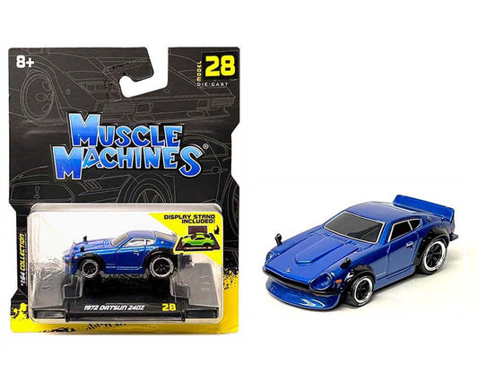 Muscle Machines 1:64 1972 Datsun 240Z Blue