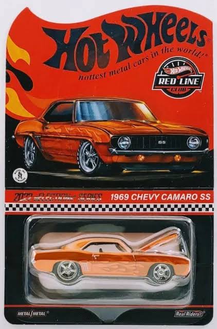 Hot Wheels Collectors RLC 2022 sELECTIONs SERIES 1969 CHEVY CAMARO SS in ORANGE