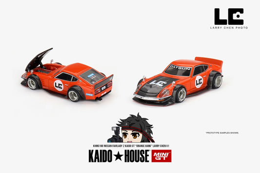 Kaido House x Mini GT 1:64 Nissan Fairlady Z Kaido GT 'ORANGE BANG' Larry Chen V1