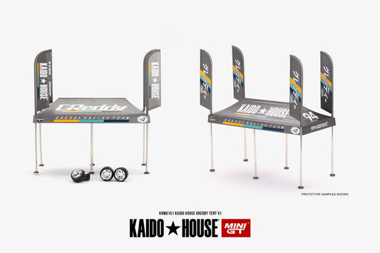 Kaido House x Mini GT 1:64 Kaido House GREDDY Tent V1