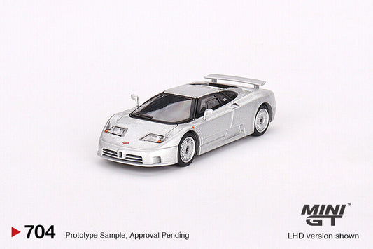 Mini GT 1:64 Bugatti EB110 GT Grigio Chiaro