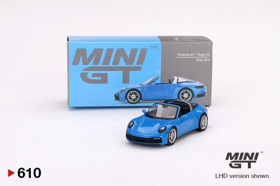 Mini GT 1:64 Porsche 911 Targa 4S – Shark Blue