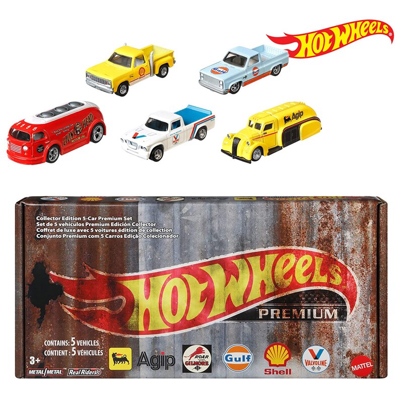 Hot Wheels 2020 Pop Culture Vintage Oil Premium Box Set