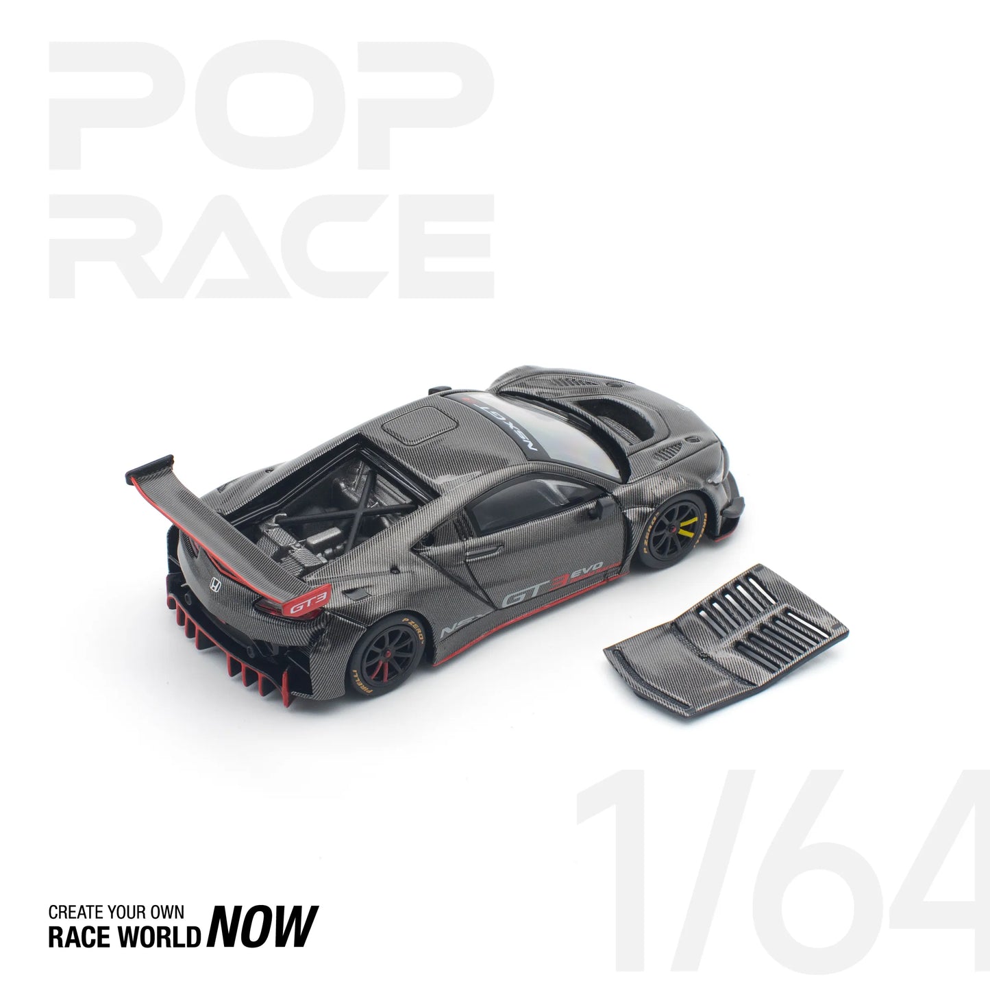 (Preorder) Pop Race 1:64 Honda NSX GT3 EVO22 Carbon Edition