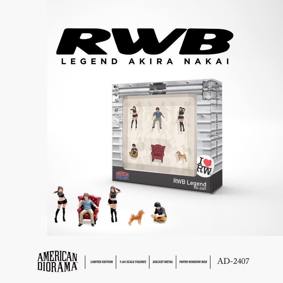 American Diorama 1:64 Figure Set: RWB Legend Akira Nakai