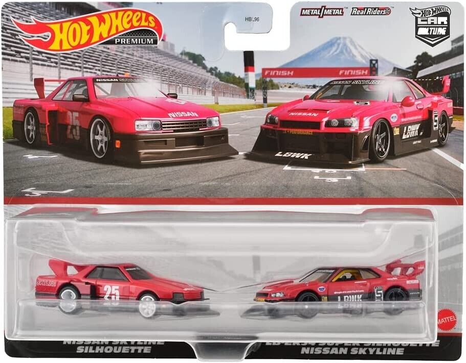 Hot Wheels 2023 Twin Pack Nissan Skyline Silhouette LBWK