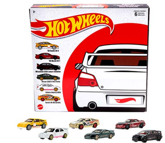 Hot Wheels 1:64 Japanese Culture Theme Multi Pack 6 Cars Set