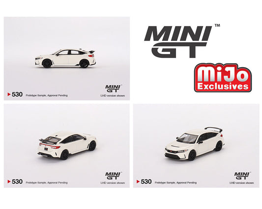 Mini GT 1:64 Honda Civic Type R Championship 2023 – White – Mijo Exclusives