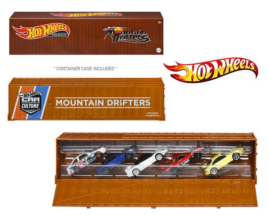 Hot Wheels 1:64 Car Culture Container Bundle 5 Cars set Mountain Drifters