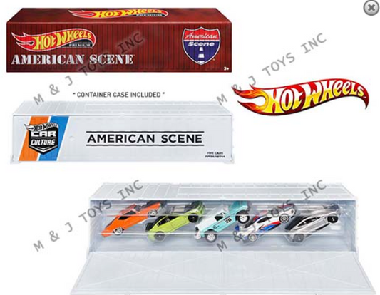 Hot Wheels 1:64 Car Culture Container American Scene Bundle 5 Cars set 1 2022