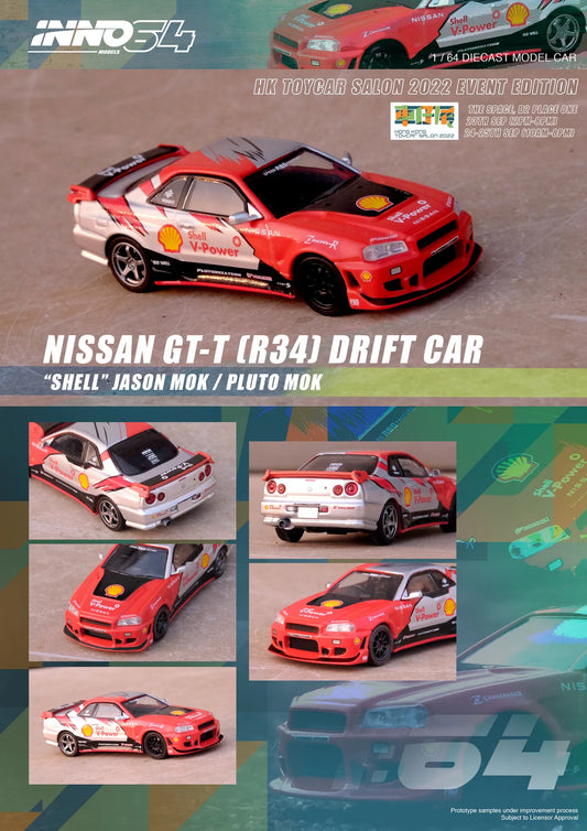 INNO64 1:64 Nissan Skyline R34 GT-T Drift Car Shell