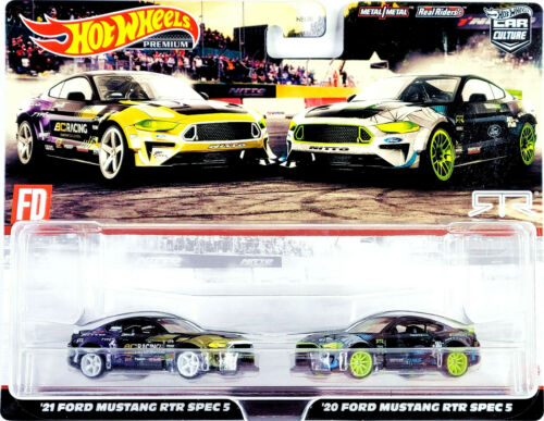 Hot Wheels Premium Car Culture twin pack Ford Mustang RTR Spec 5