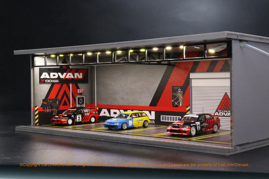 G-Fans Diorama Advan Garage (car models and figures NOT included)