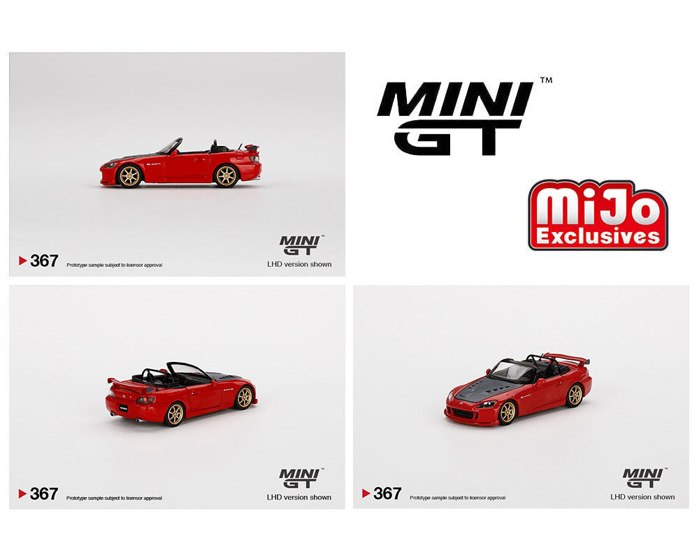 Mini GT 1:64 Mijo Exclusives Honda S2000 (AP2) Mugen New Formula Red Limited Edition